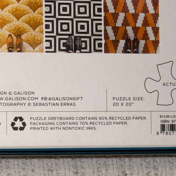 Mosaic Floors 500 Piece Puzzle Galison NEW Sealed - Picture 9 of 10